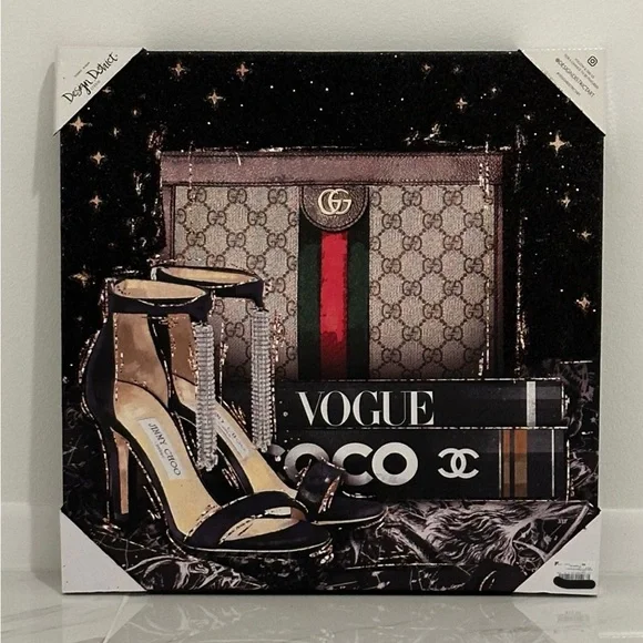 🆕 Design DistrictGucci Purse / Chanel Wall Art Canvas!